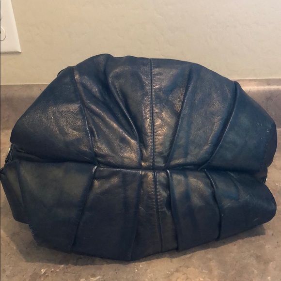 Gustto Iridescent Blue/Gold Tone Bag. - Picture 5 of 10